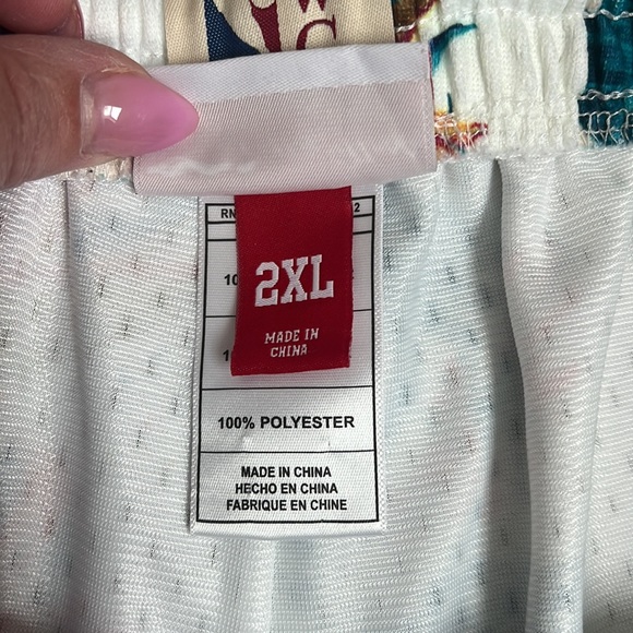 Mitchell & Ness Celtics Tropical Print Basketball Shorts - Picture 7 of 11